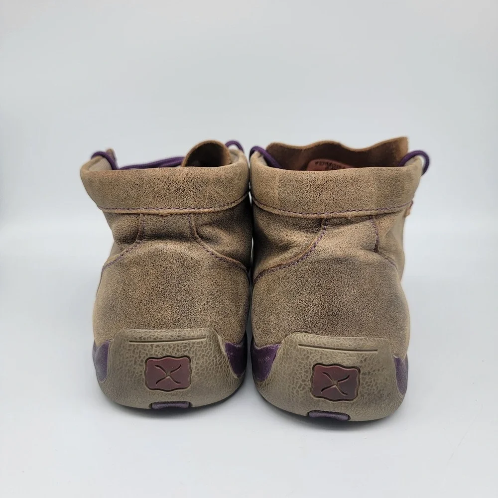 Twisted X Driving Moc Youth Size 6 M YDM0012 Chukka Brown Leather